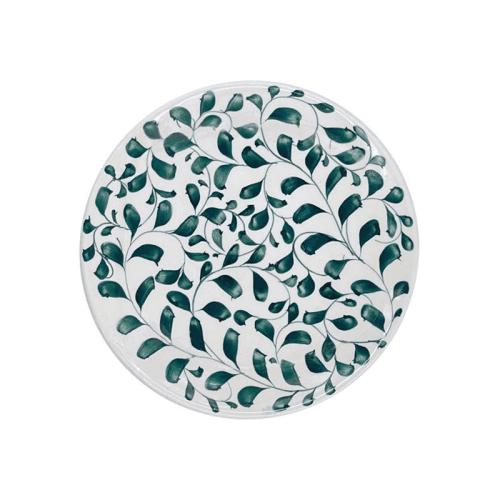 Image showing the Scroll Side Plate, D19cm, Green product.