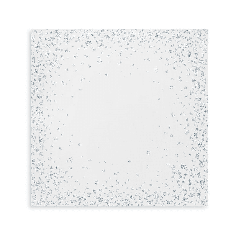 Bernadette's Falling Flower Linen Tablecloth, 200 x 200cm, Light Blue