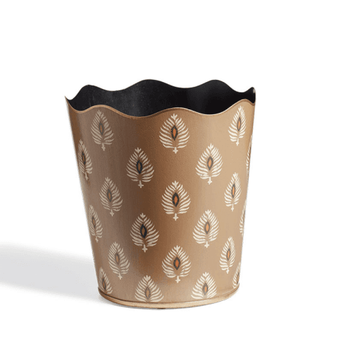 Image showing the Talasa Wasepaper Bin, H26cm, Ocellus Rubbed Bronze product.