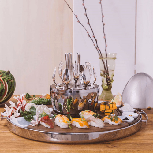 Image showing the Mood Asia, Silver Plated Flatware set for 6 people, 24 piece, Silver Plated product.