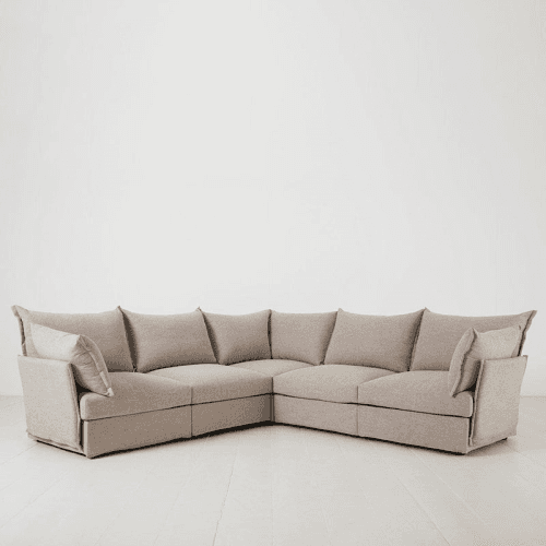 Image showing the Model 06 Linen Corner Sofa, Pumice product.