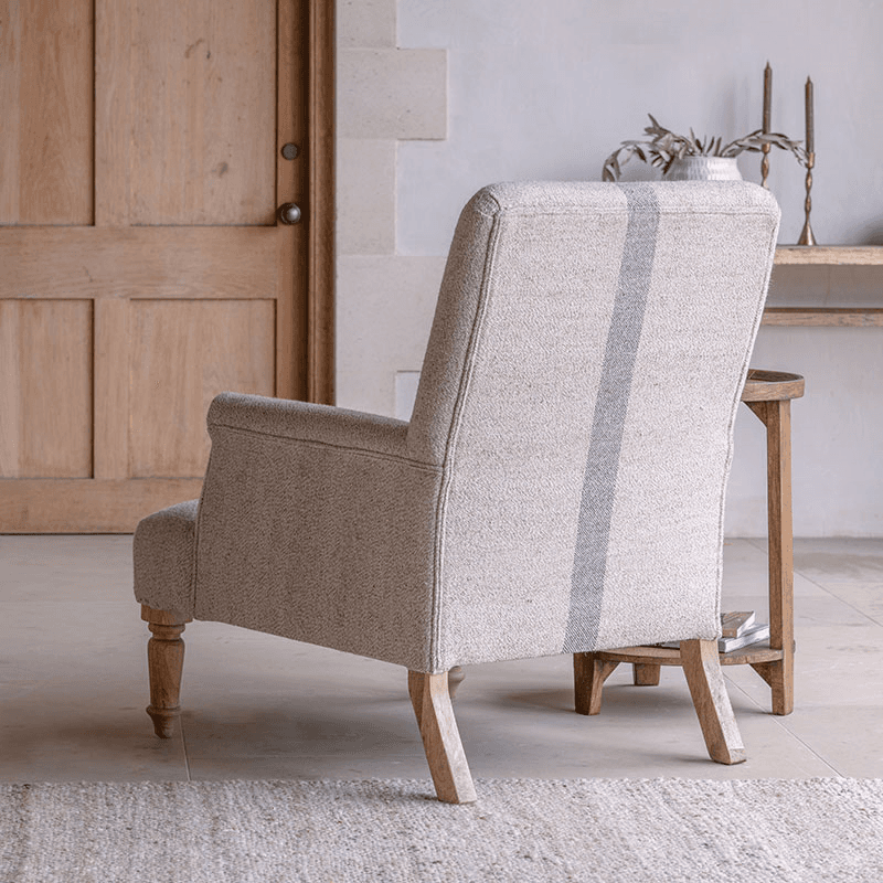 Kallu Wool & Cotton Occasional Chair, Natural