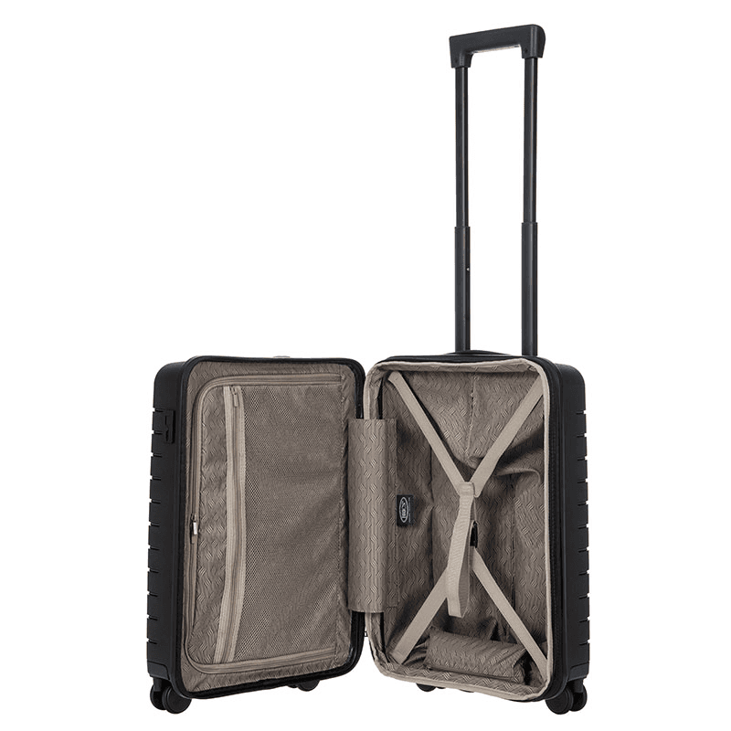 Ulisse Expandable Suitcase, H55 x W23 x L37cm, Black