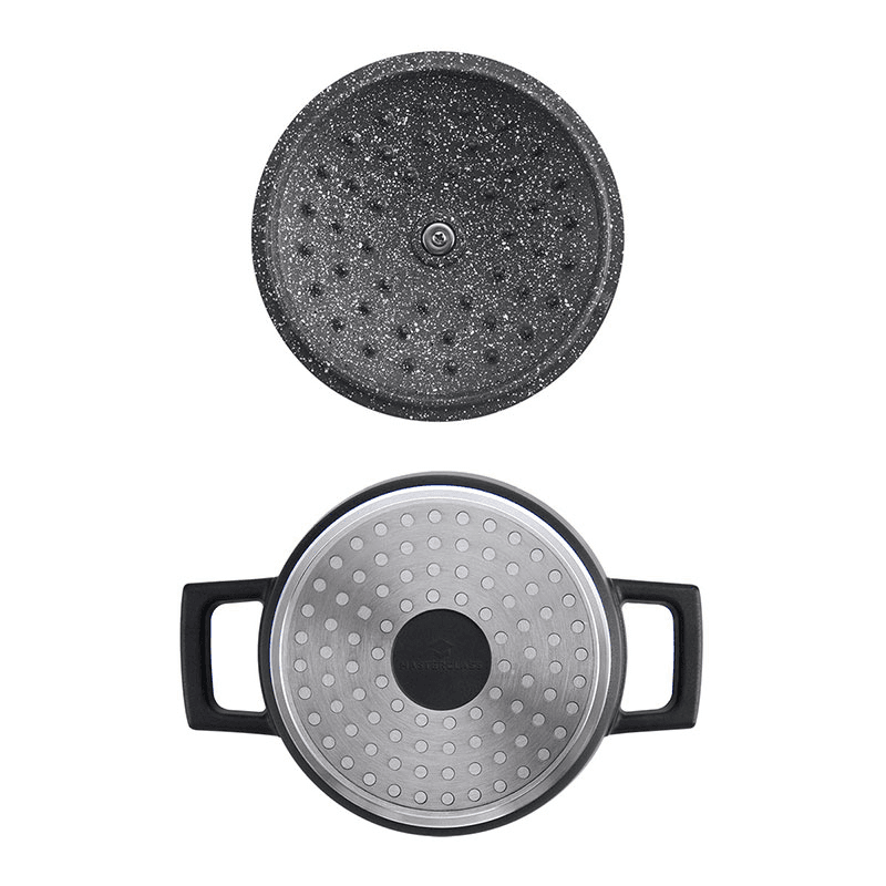 Cast Aluminium Casserole Dish, 1.4L, Black