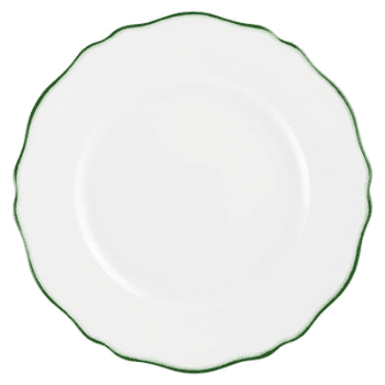 Touraine Double Filet Vert Dinner plate, 27cm, Green