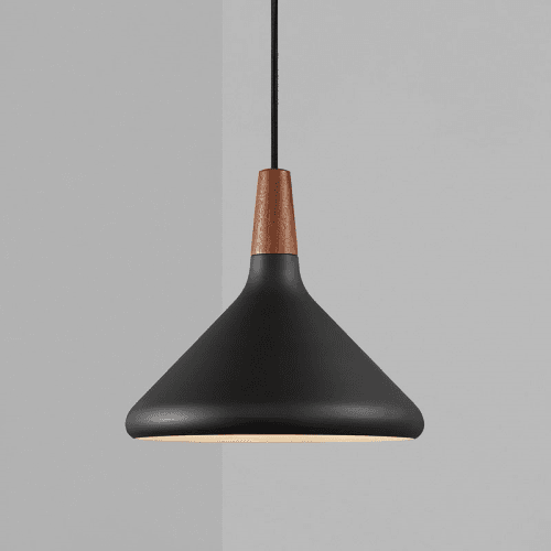 Image showing the Nori Pendant, H24.5cm, Black product.