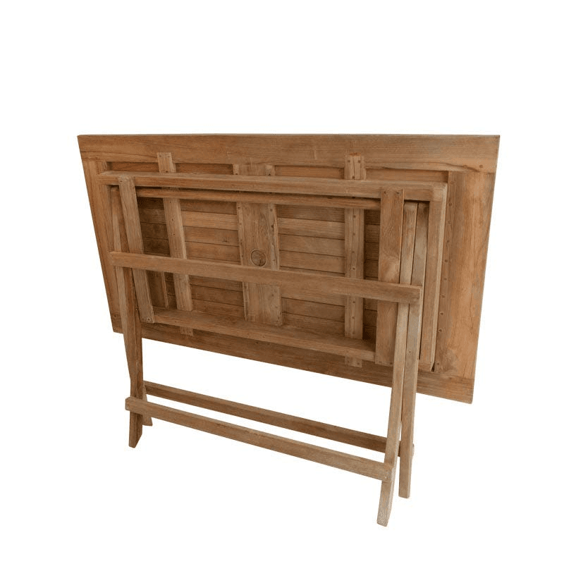 Iris Rectangular Folding Table, L70 x W120cm, Teak