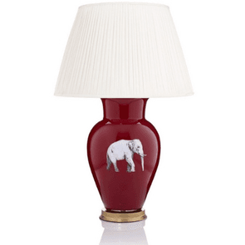 Image showing the Lamp Base, Elephant in the Room, Red, Large, 48 x 28cm product.