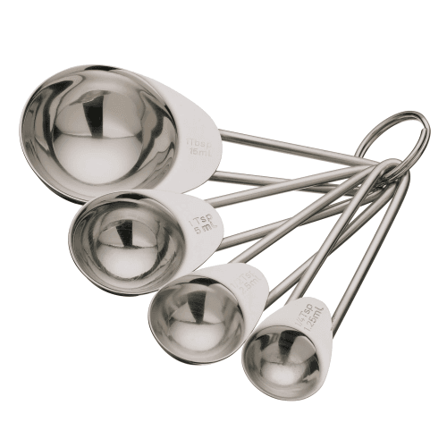 Image showing the Set of 4 measuring spoons, stainless steel product.