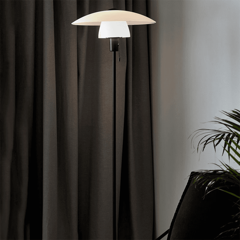 Verona Floor Lamp, H150cm, Opal White