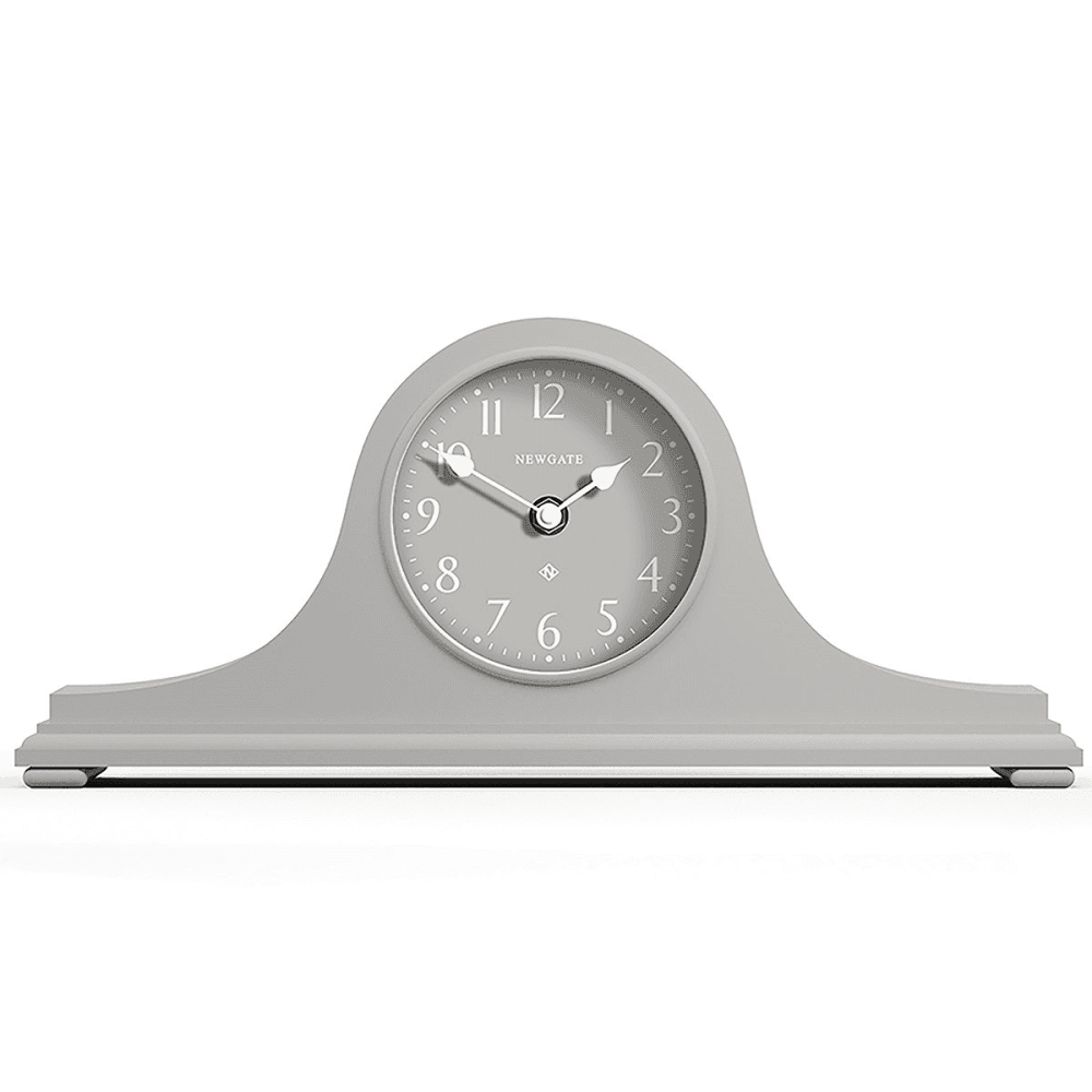 Time Machine Mantel clock, H16 x W37 x D8cm, Grey