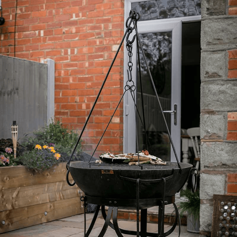 Cooking tripod, W95 x H12 x D12cm, Black