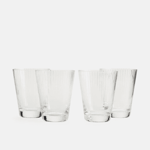 Image showing the Fluted Rocks Glass, Clear product.