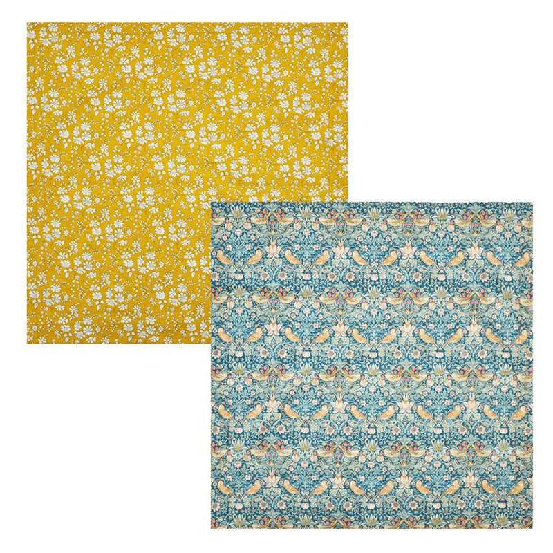 Strawberry Thief Set of 4 Stitch Napkin, Green