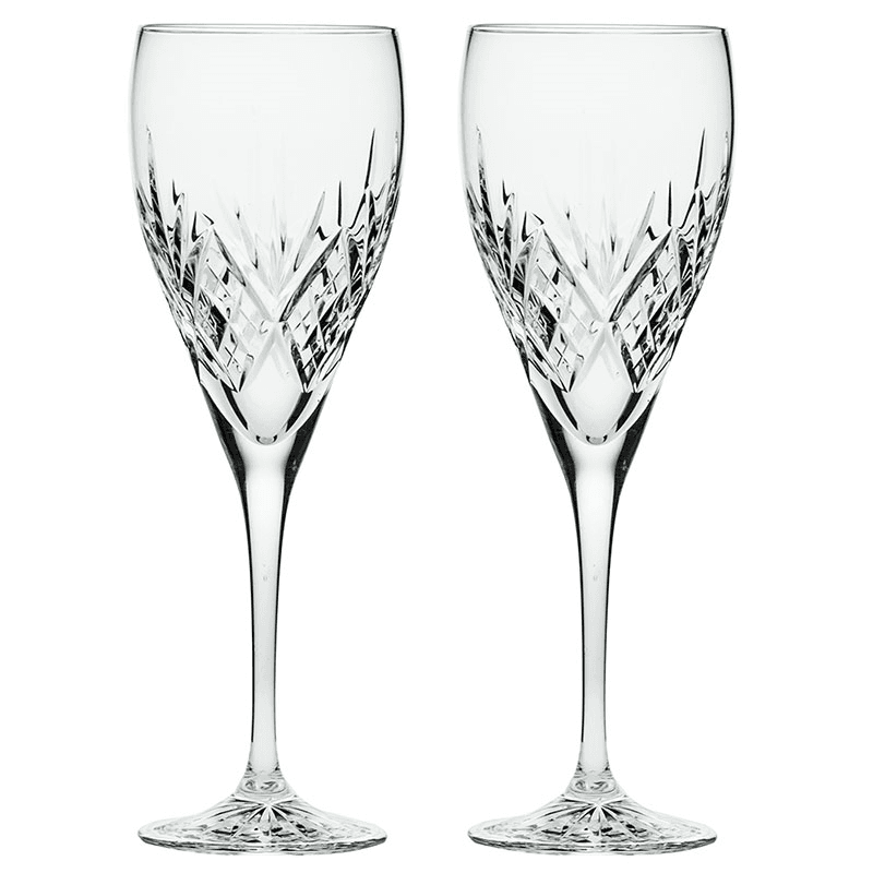 Highland Set of 2 Wine Glasses, 320ml, Clear