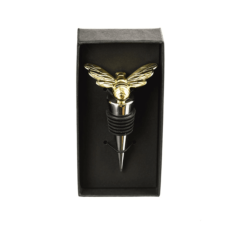 Bee Bottle Stopper, H9.5cm, Gold