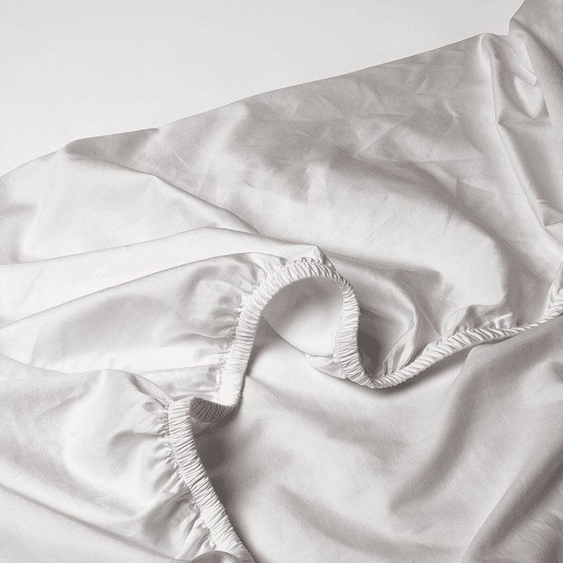 Perfect Percale  Fitted Sheet, Superking, Dove Grey