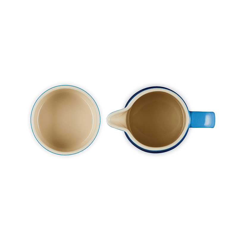 Stoneware Milk & Sugar Set, Azure