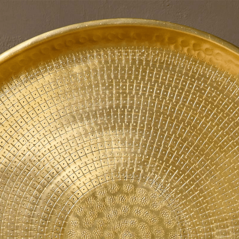 Mahika Tray, D54.5cm, Brass