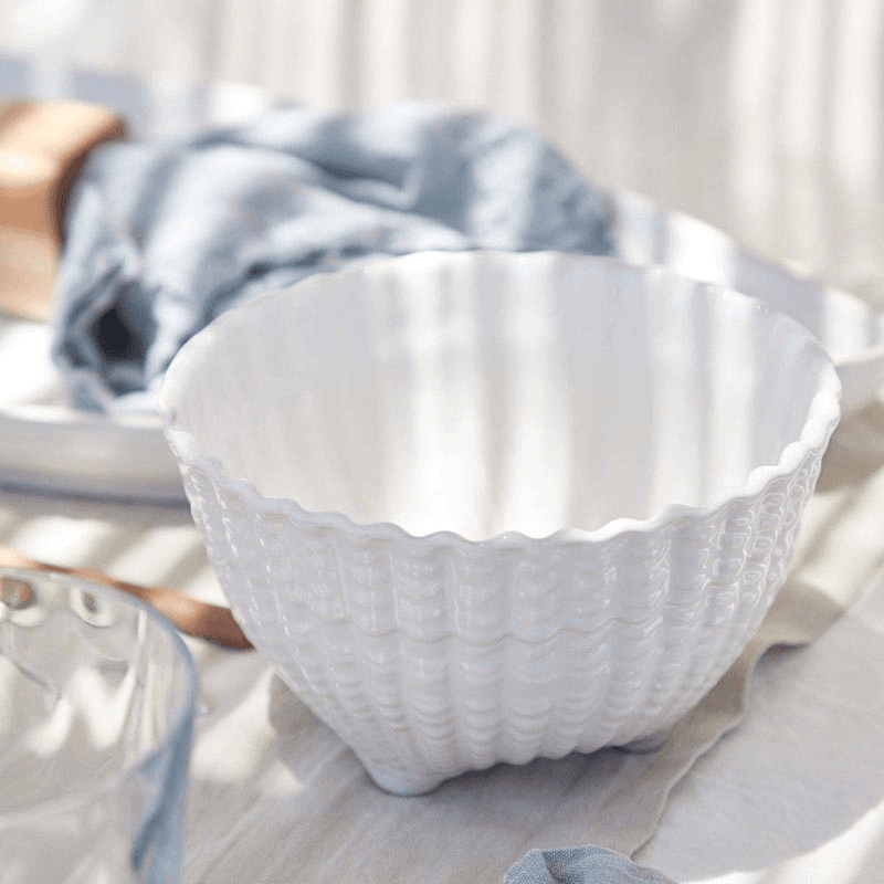 Aparte Set of 6 Footed Cereal Bowls, D14cm, white
