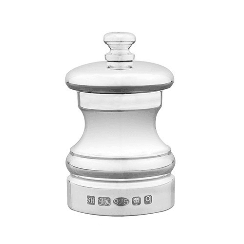 Image showing the Capstan Salt mill, 6.4cm, sterling silver product.
