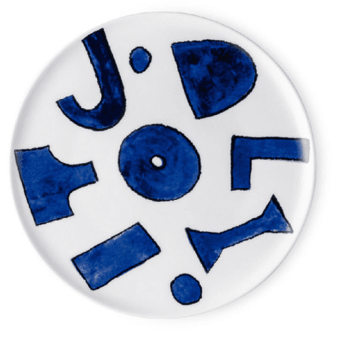 Image showing the Itsumo Yunoki Side plate, D21cm, Blue product.
