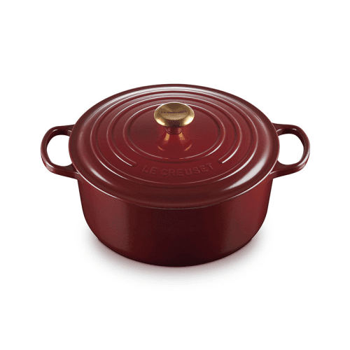 Image showing the Signature Cast Iron Round Casserole, 28cm, Garnet product.
