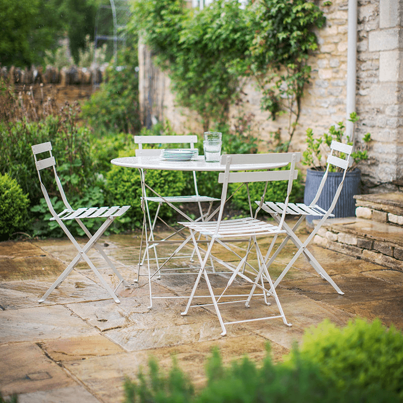 Rive Droite Bistro Garden table with 4 chairs, Clay