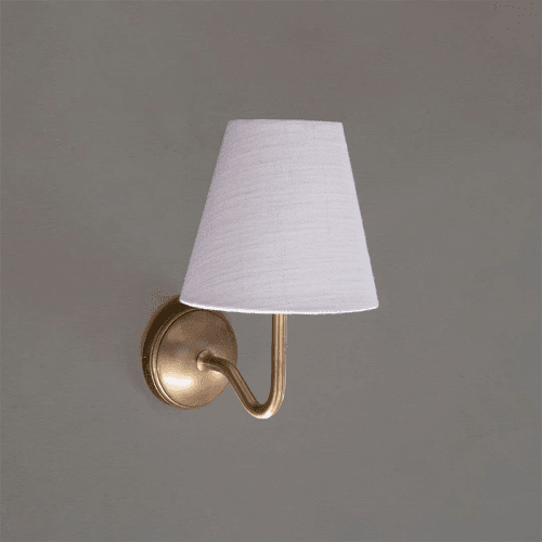 Image showing the Malvern  Wall Light Alabaster, H21cm, Antique Brass product.