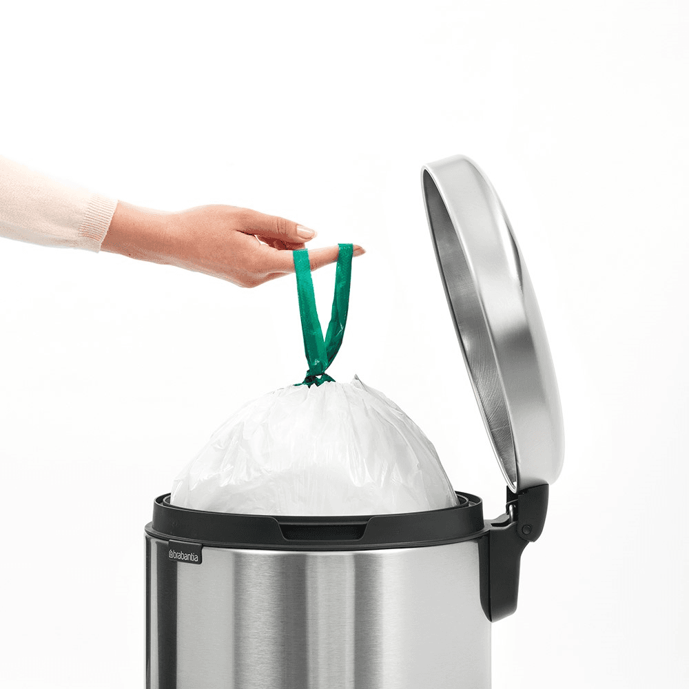 newIcon Pedal bin, 30 litre, Matt Steel