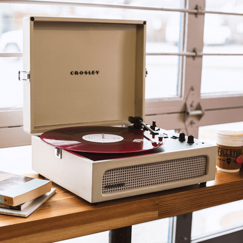 Image showing the Voyager Portable Turntable, Dune product.