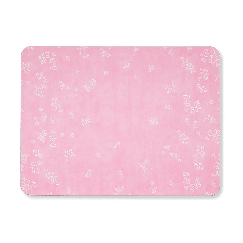 Falling Flower Rectangle Placemat, 38 x 29 cm, Pale Pink
