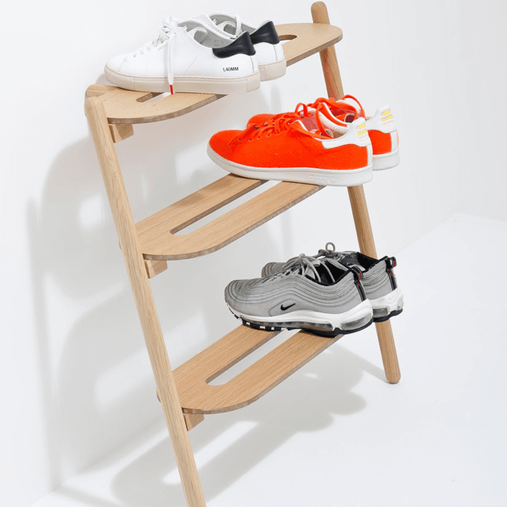 Heel Shoe tidy, H72 x W66 x D32cm, Natural