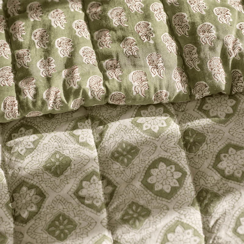 Myla Bedspread, 260 x 240, Green