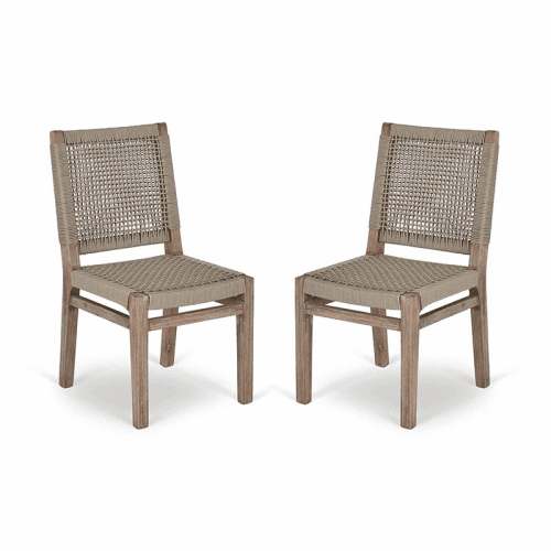 Image showing the Chilford Set of 2 Dining Chairs, Acacia product.