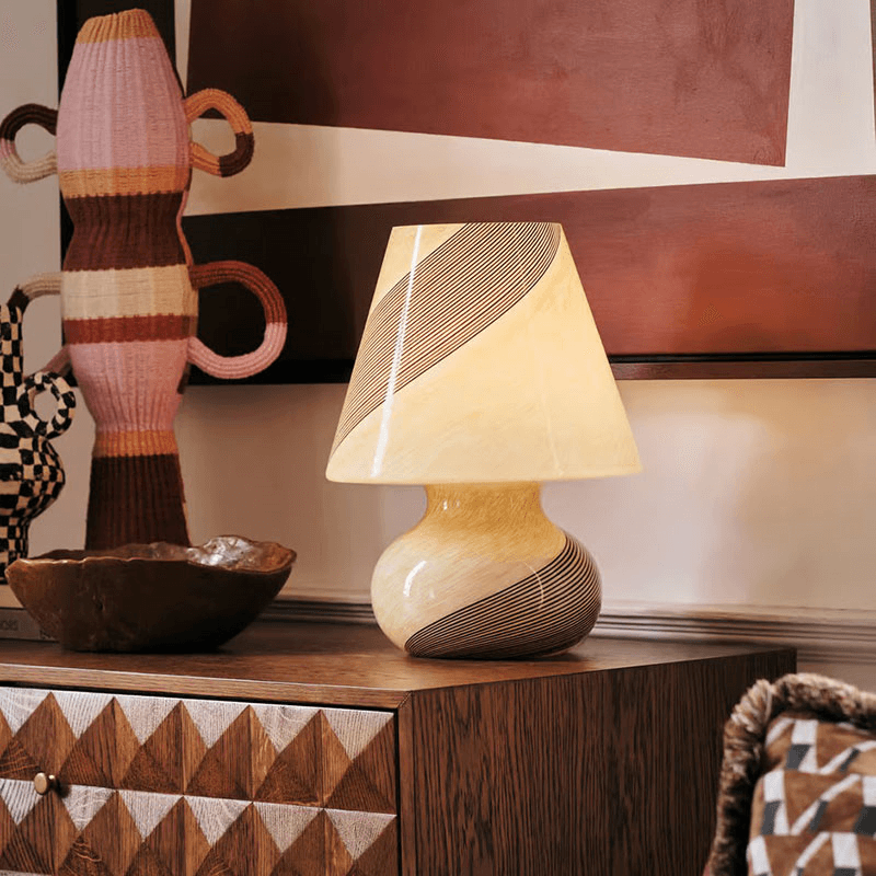 Lucio Murano Table Lamp, H40cm, White