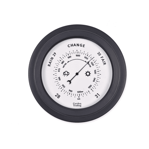 Image showing the Barometer, Tenby, Carbon, 22cm, Carbon product.