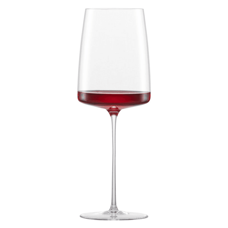 Simplify Set of 2 Crystal White Wine Glasses, 382ml, Clear