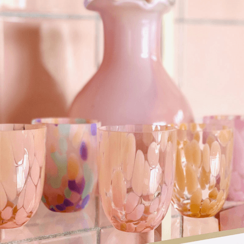 Image showing the Big Confetti Set of 6 Tumblers, 200ml, Peach product.