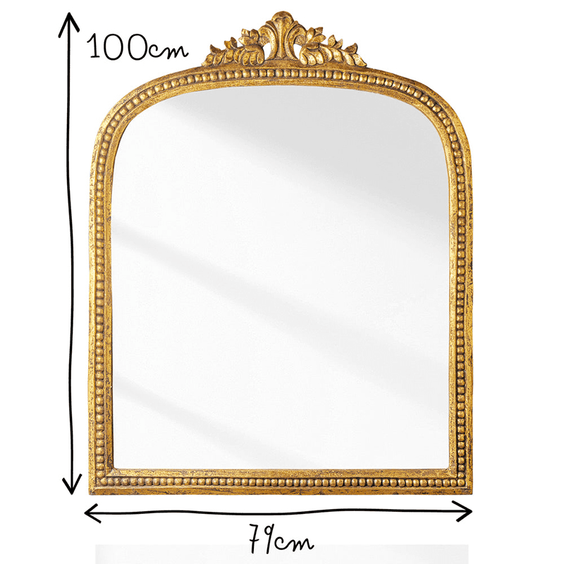 Franco Mirror, 100 x 79cm, Gold