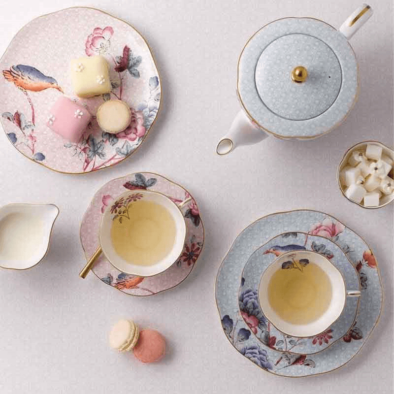 Harlequin Collection - Cuckoo Tea Story Set of 4 tea plates, 21cm