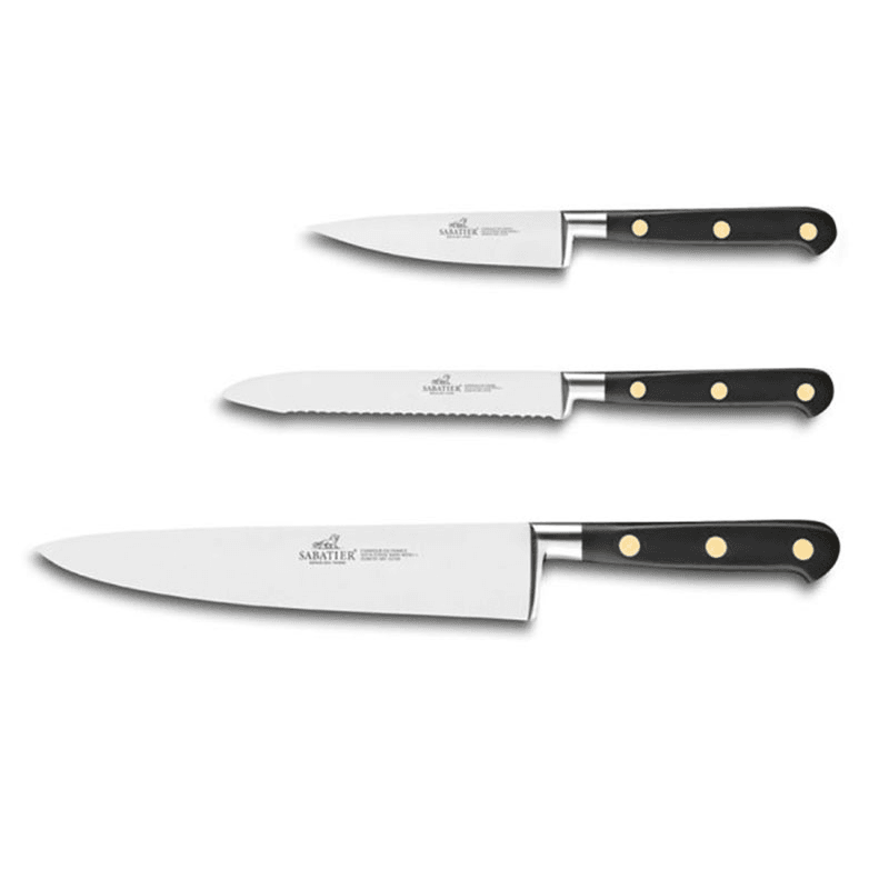 Ideal Brass 3 Piece Knife Set, Brass