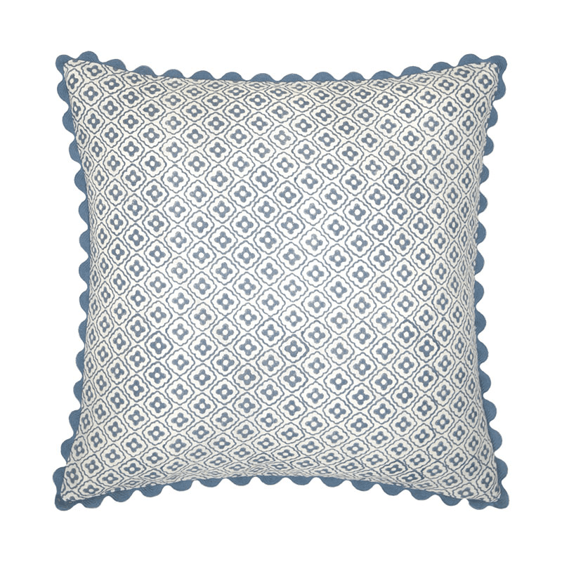 Finestra Print Cushion, 50 x 50cm, Blue