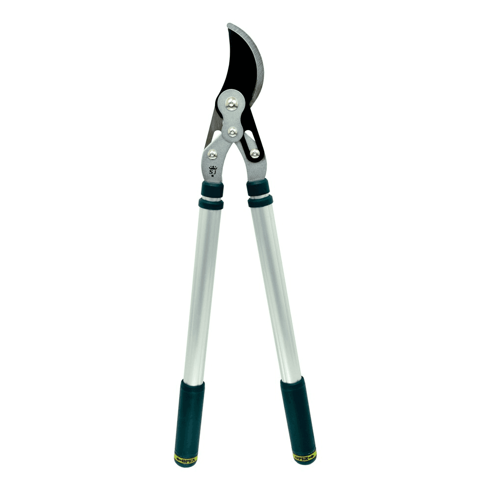 Dual compound telescopic bypass loppers, H69.5 x W22.5cm, Green/Silver/Black