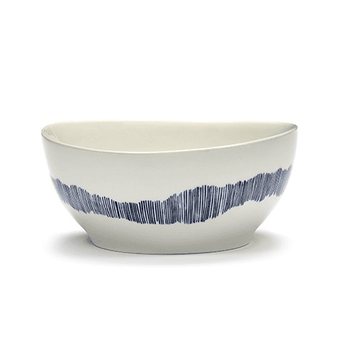 Image showing the Ottolenghi Set of 4 small bowls, D16, White And Blue product.