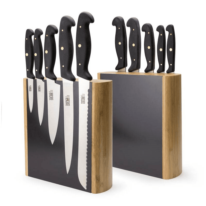 Professional Series Magnetic 5 Piece Knife Block Set, Black