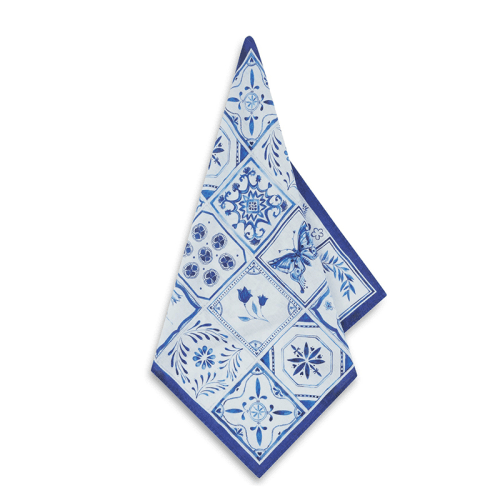 Image showing the Azulejos Napkin, L50 x 50cm, Blue product.