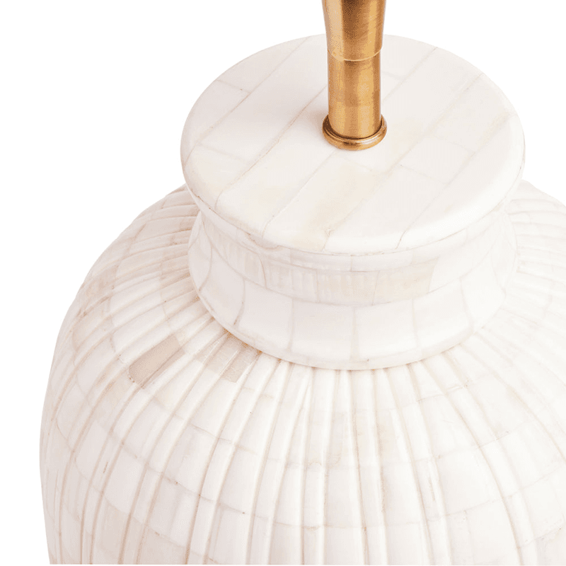 Albany Bone Table Lamp, H44cm, White