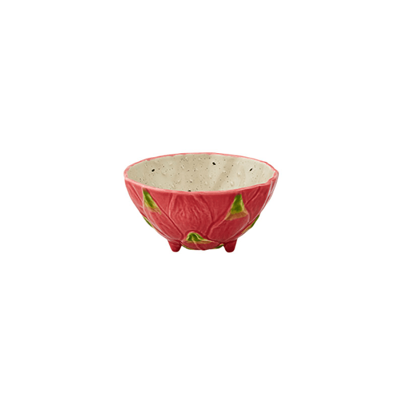 Tropical Fruits Pitaya Bowl, D14cm, Red/White
