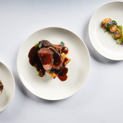 Image showing the Orientix Set of 6 Dessert Plates, D21.5cm, White product.